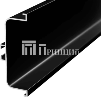 Профиль Gola-X горизонтальный, С-формы, 5000мм, черный матовый, AQ