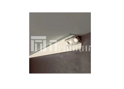 Uglovoi aliuminievyi profil` s ekranom 2000h16x16mm v upakovke