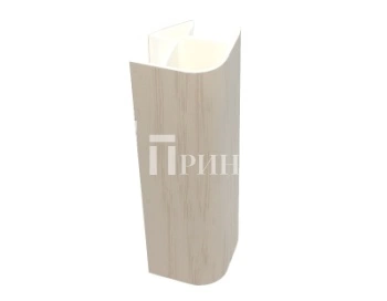Угол 90гр Дуб капучино (Лен)