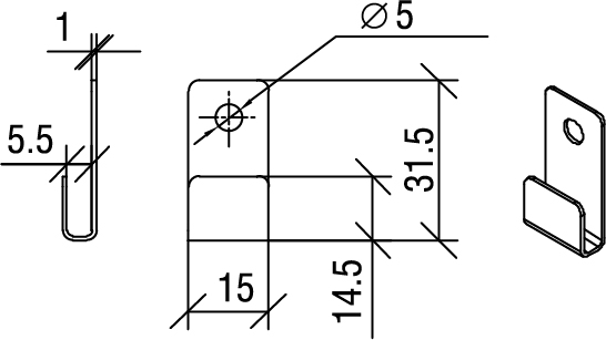 крючок чертеж