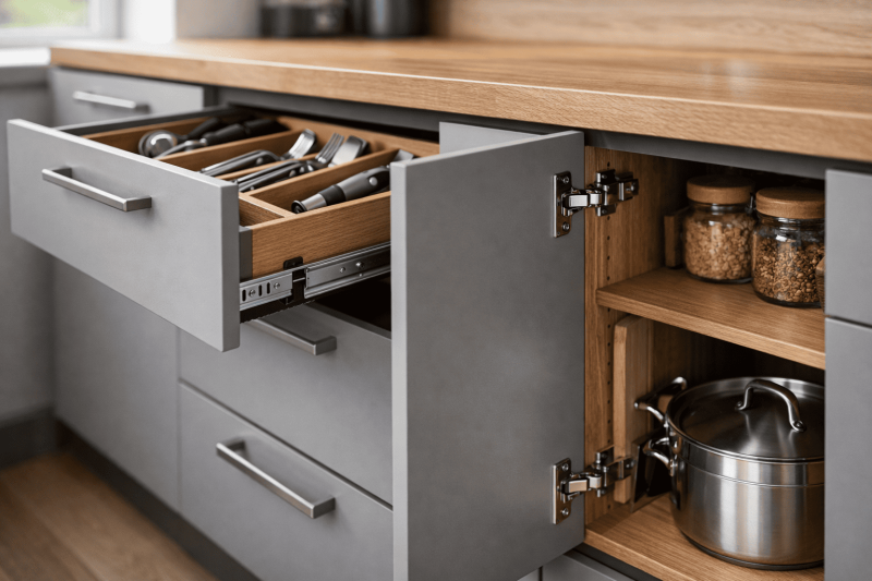 Как выбрать фурнитуру для кухонной мебели