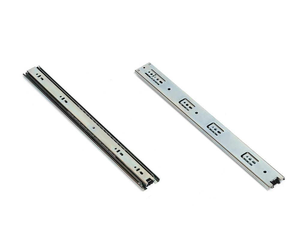 Шариковые направляющие SO 46 мм Цинк  450 мм без доводчика