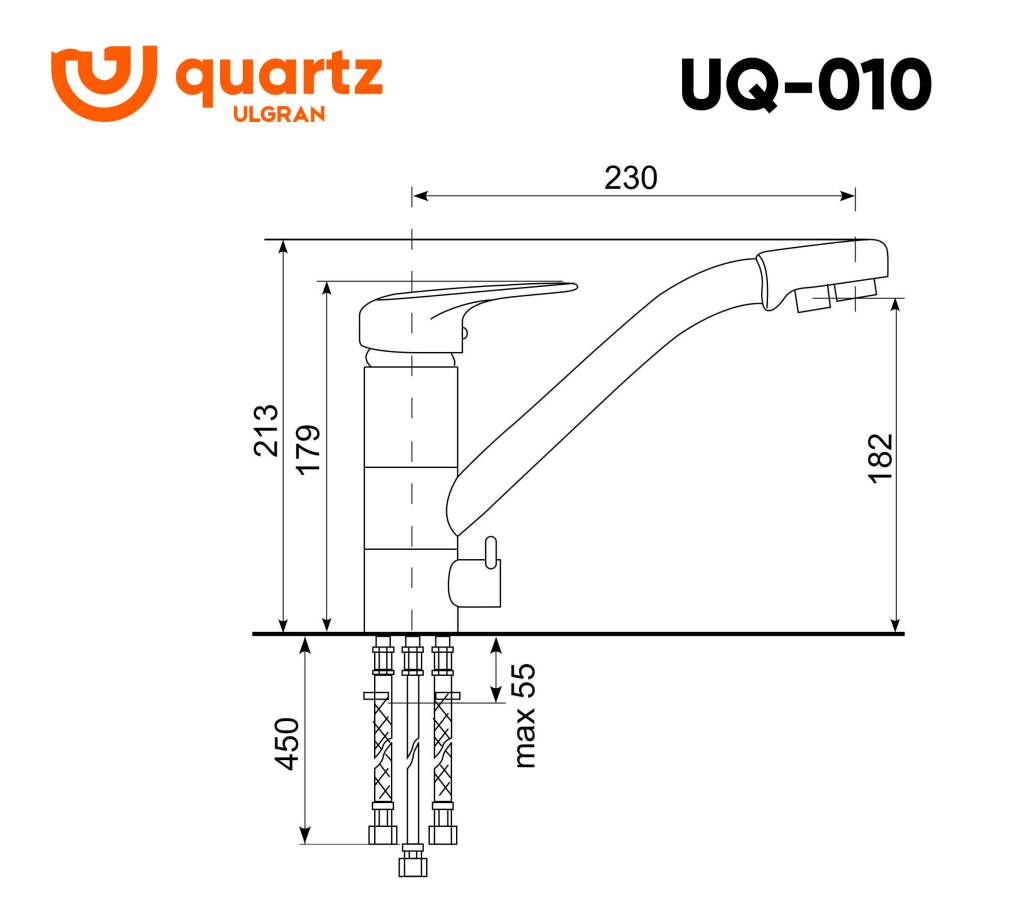 Смеситель ULGRAN Quartz UQ-010