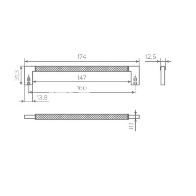 Ручка AQ Blackburn С 160 черный матовый 1