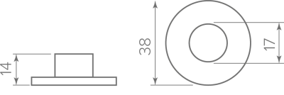 Фланец к трубе D-16 хром Grade 1
