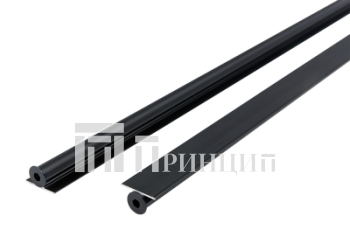 Выпрямитель фасада декоративный врезной 2000-2400мм. Черный AQ