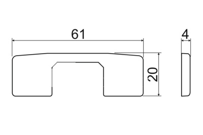 Заглушка на чашку петли MASTER BLACK 1
