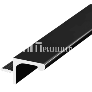 Ручка-профиль Gola-X без подсветки, ДСП 16мм, 5000мм, черный матовый