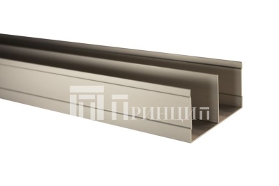 Трек верхний серебро глянец