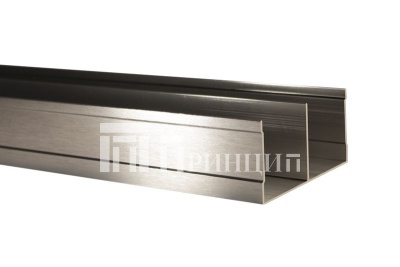 Трек верхний серебро браш