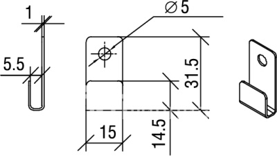 крючок чертеж