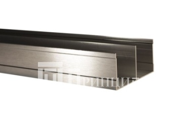 Трек верхний серебро браш