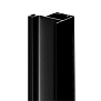 Профиль Gola-X вертикальный, L-формы, ДСП 16мм, 5000мм, черный матовый, AQ