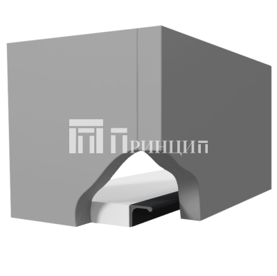 Ручка-профиль Gola-X без подсветки, ДСП 16мм, 5000мм, черный матовый 2