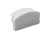 Заглушка для алюминиевого профиля накладного 16х6 без отверстия, серая, AQ