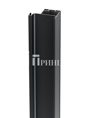 Профиль Gola-X вертикальный, L-формы, ДСП 16мм, 5000мм, черный матовый, AQ 4