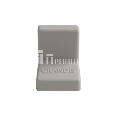 Уголок Grandis малый пластиковый серый 20х20