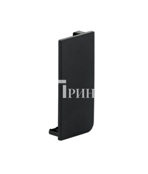 Заглушка глухая правая для горизонт. L-образного профиля Gola-X, черный, AQ