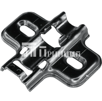 Крестообразная ответная планка Clip-on под саморез, H0, черная AQ