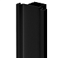 Профиль Gola-X вертикальный, С-формы, ДСП 16мм, 5000мм, черный матовый, AQ
