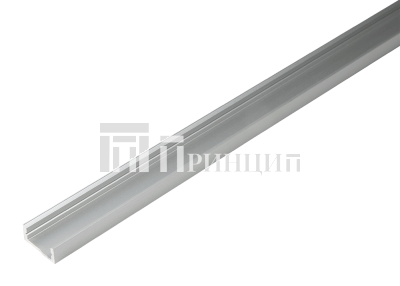 Профиль алюминиевый для лент накладной алюминий 16х7, 3м, AQ