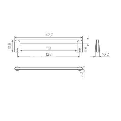 Ручка AQ Alia С 128 черный матовый 1