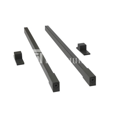 Рейлинг HD-Slimbox Графит квадратный с креплением