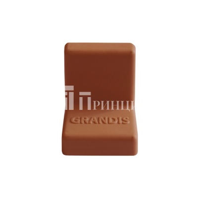 Уголок Grandis малый пластиковый вишня 20х20