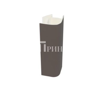 Угол 90гр Антрацит Софт Тач