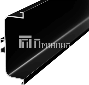 Профиль Gola-X горизонтальный, С-формы, 5000мм, черный матовый, AQ