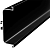 Профиль Gola-X горизонтальный, С-формы, 5000мм, черный матовый, AQ