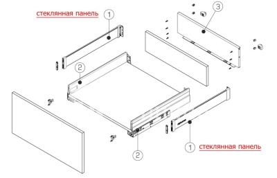 Схема стеклянная панель